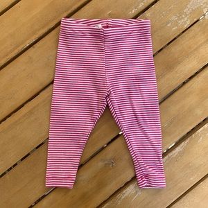 Pink Stripe Tea Leggings